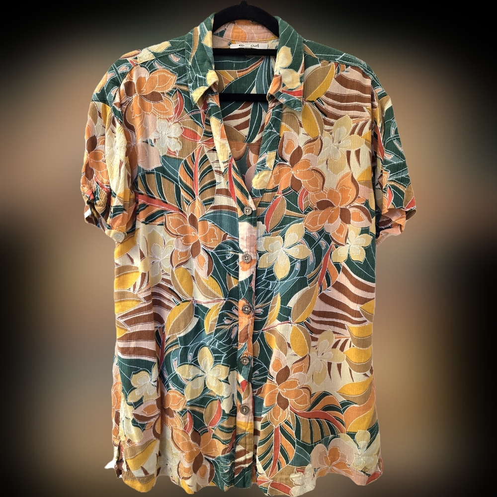 Rip Curl Womens Cover Up, Button Floral